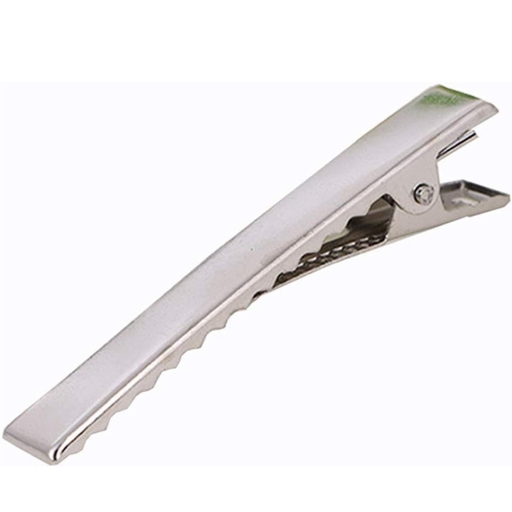 25 pc Silver DIY Hair Clips Metal Alligator Styling Tools, Arts Crafts P…